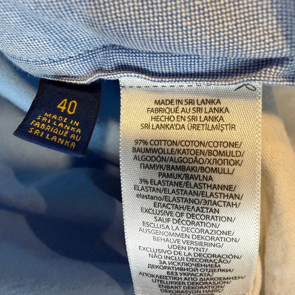 Polo Ralph Lauren Chino Shorts Mens 40‎ Blue Stretch Classic Fit Cotton Twill
